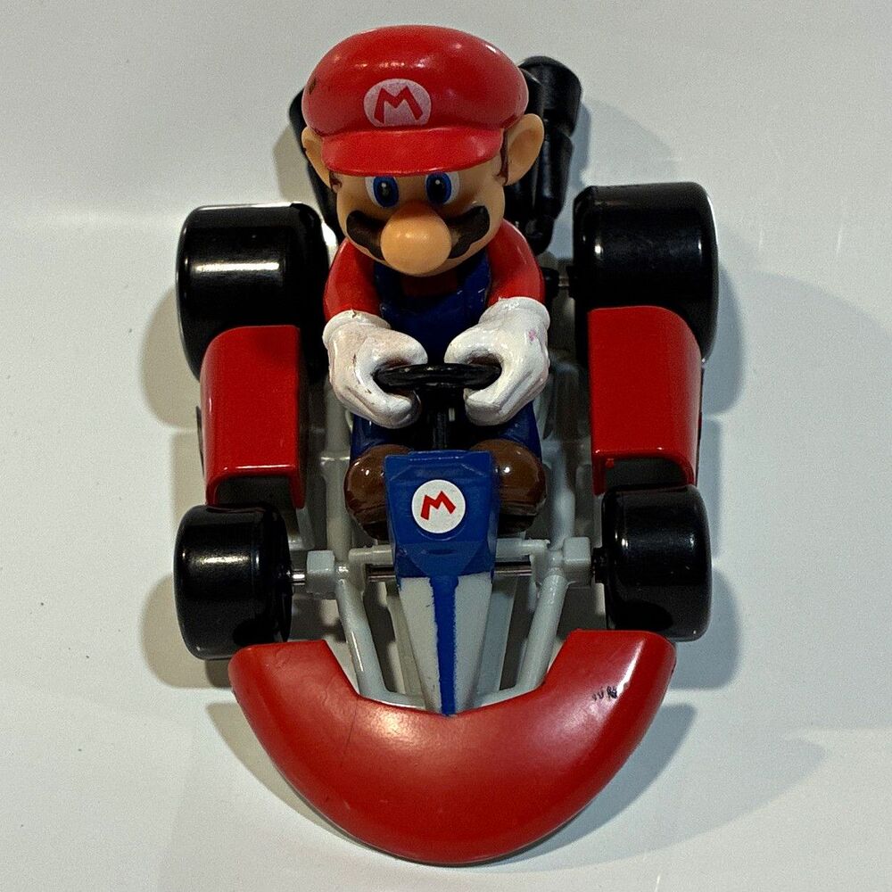 Nintendo Mario Kart Mario Go-Kart Vehicle Figure Red/Blue/Gray/Black 2014